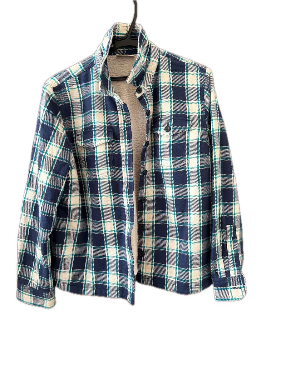 チェック柄 ネルシャツ 長袖シャツ 裏ボア 厚手 防寒 カジュアル