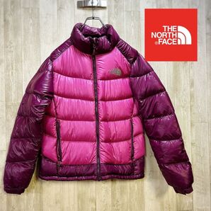 【海外限定】 ノースフェイス ダウンジャケット レディース 85M 155cm〜165cm パープル