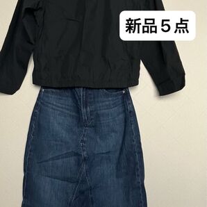 新品 UNIQLO Mサイズ おまとめ トップス スカート デニム ファッション レディース