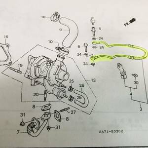 ★★★シティターボ　シティターボ2　CITY TURBO TURBOⅡ タービンホース★★★