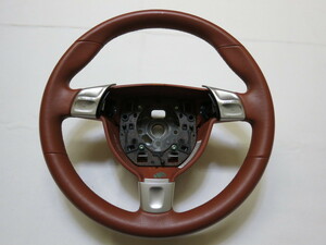  beautiful goods!997 Porsche 911 987 original leather steering gear steering wheel 997.347.804.50 F0F terracotta terra‐cotta control number (Q-8797)
