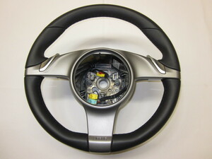  beautiful goods!991 Porsche 911 997 958 970 981 987 Cayenne original leather steering gear steering wheel 997.347.803.20 A34 control number (X-9582)
