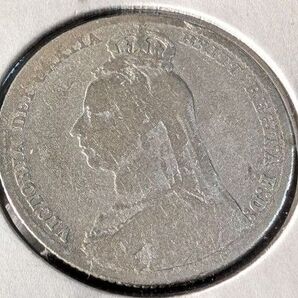 シリング銀貨 1891 外国コイン ヴィクトリア女王 古銭 古銭 銀貨 コイン 硬貨 イギリス 外国硬貨 アンティーク