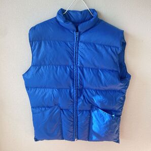 USA製 ALPINE DESIGNS アルパインデザインズ 70s TALONジップ 本格ダウンベスト L 青 リップストップ