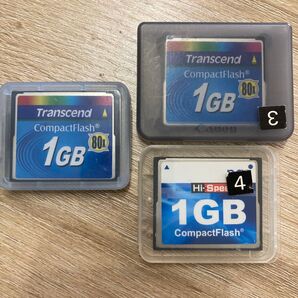 コンパクトフラッシュ Transcend CFカード 3個セット