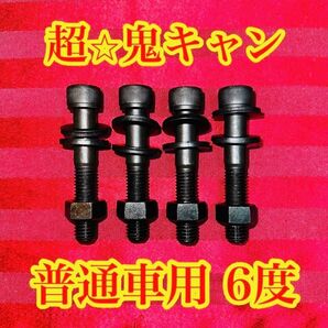 普通車用 プリウス アルファード等 キャンバーボルト キャンバー6度 4本セット