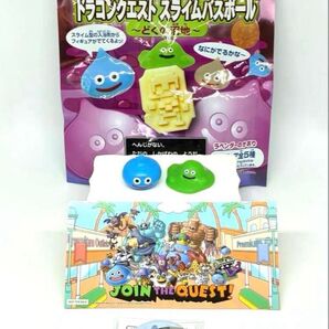 ドラゴンクエスト JOIN THE QUEST限定缶バッジ&ステッカー スライムバスボールマスコット