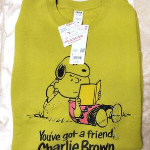 24カウントダウン&公式クーポン対象《新品10月購入》ユニクロ スヌーピー ピーナッツ スウェットシャツ トレーナー サイズL