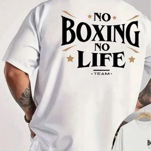 NO BOXING NO LIFE ノーボクシングノーライフ Tシャツ ホワイト Mサイズ