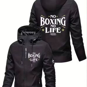 NO BOXING NO LIFE ナイロンジャケット サイズM ブラック