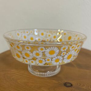 【アデリア復刻版】アデリアレトロ 脚付きデザート 浅型 花かざり