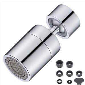 蛇口シャワー首振り流し切替 2段階切替 噴霧器泡沫器 360度回転式 台所節水蛇口