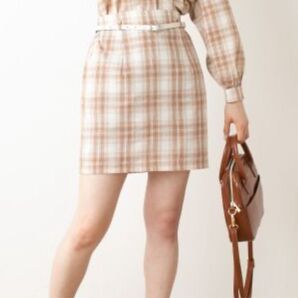 新品ナイスクラップ★チェックミニスカート コットン ひざ上