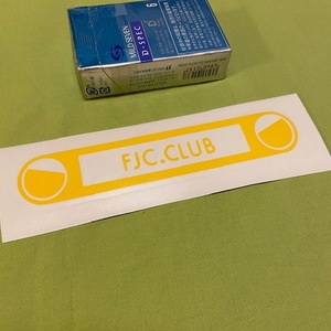 FJC.CLUB　FJクルーザークラブ　抜きステッカー　黄色　USDM　トヨタ　TOYOTA