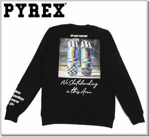 パイレックス PYREX CREW SWEAT 20IPC41738-BLACK-S トレーナー カットソー