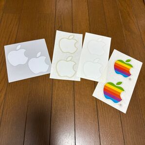 Apple アップル ロゴ ステッカー 8枚セット マルチカラー