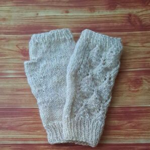 手編みハンドウォーマー