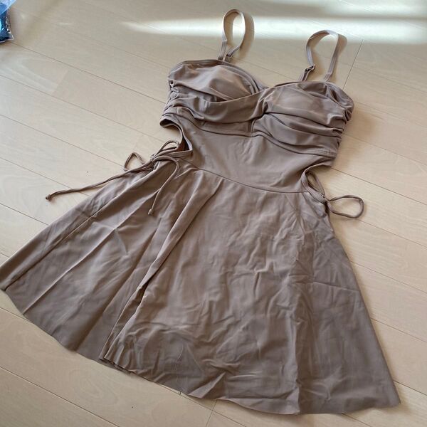 中古 LL XL 水着 スイムウェア ホームクリーニング済み ワンピース水着 スカート ショーパン