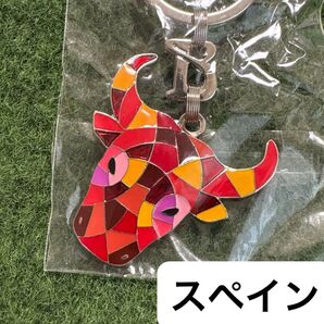 BARCINO 牛頭 スペイン現地購入キーホルダー キーチェーン お土産おみやげ キーホルダー