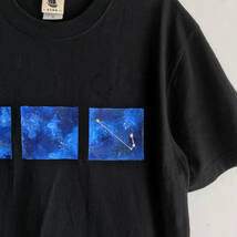 12星座選べる手描き宇宙柄Tシャツ ブラック Sサイズ 銀河 ギャラクシー 星空_画像3