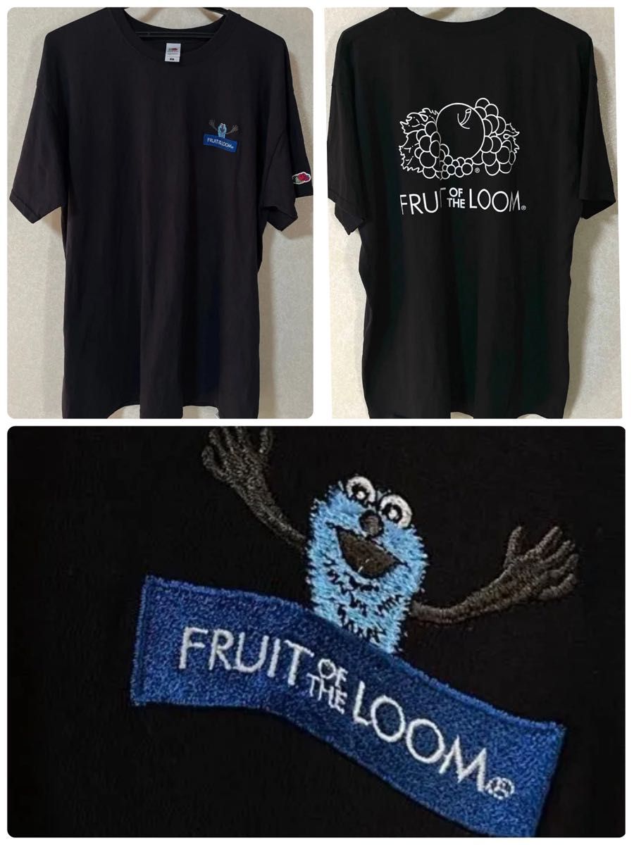 【完売レア】Fruit of the Loom×パペットスンスン スンスン刺繍Tシャツ　XL