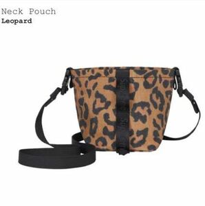 送料無料 Supreme Neck Pouch Leopard シュプリーム ネック ポーチ レオパード 豹柄 ヒョウ柄 box logo ボックスロゴ ステッカー 付属