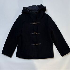 美品 pom ponette ポンポネット フード付きダッフルコート