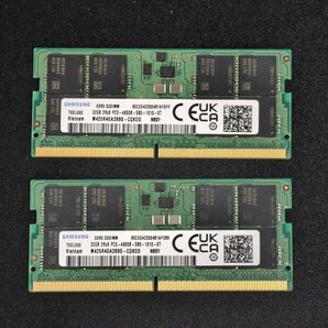 SAMSUNG DDR5 SODIMM 64GB 32GB×2枚 セット ノートPC用メモリ PC5-4800B RAM