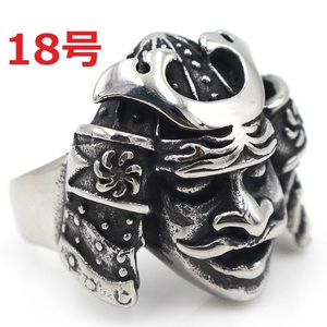  трудно найти японский стиль доспехи . человек samurai Samurai серебряное кольцо кольцо 18 номер 