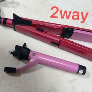 VS VSW-2800/P ピンク 2wayヘアアイロン ストレートアイロン ヴィダルサスーン