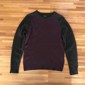 コムサイズム.COMME CA ISM.2COLOR CREW NECK SWEATER