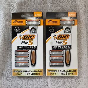 BIC Flex5 5枚刃 トリマー付 カミソリ(世界が認める剃り心地) T字カミソリ