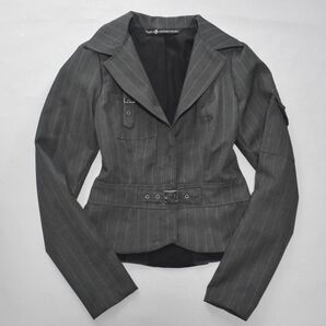 LIP SERVICE USA製 ストライプ ボンテージジャケット ゴスロリ