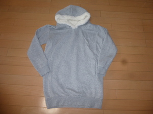  Cecil McBee /CECIL McBEE* long Parker sweatshirt * lining fleece * gray 