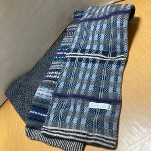 イギリス スコットランド製 マフラー ウール ロング