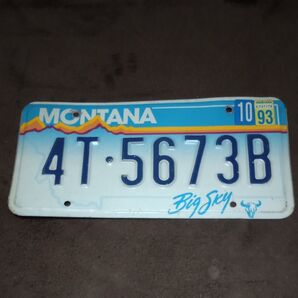 アメリカ モンタナ ライセンスプレート