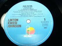 LINTON　KWESI　JOHNSON　　ベース・カルチャー　国内盤　　ILS-81415_画像5