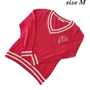 キスオンザグリーン ニット セーター レディースM ゴルフ 秋冬 防寒