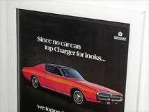 1972年 USA '70s 洋書雑誌広告 額装品 Dodge Charger Topper ダッジ チャージャー トッパー ( A4サイズ ）_画像2