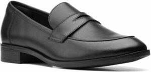  бесплатная доставка Clarks 25.5cm Classic pe колено Loafer черный чёрный кожа балет Flat туфли-лодочки офис формальный ботинки RR16