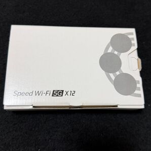 WiMAX Speed Wi-Fi 5G X12 NAR03 アイスホワイトsimフリー 新品未使用品 判定◯