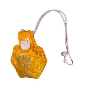 お守り袋 巾着袋 御守り 黄色 明治神宮