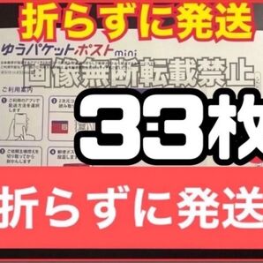 【数量限定】ゆうパケットポストmini 封筒 33枚 新品 (折り曲げなし) ※ゆっくり発送※