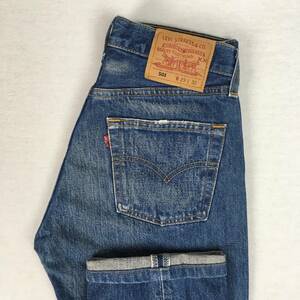 Levi's リーバイス 501 レギュラー 米国製 00年 デニム ジーンズ W29 L32 刻印553 ボタンフライ ユーズド加工