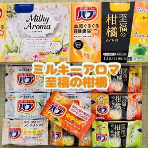 C10 入浴剤 花王バブ kao 至福の柑橘めぐり浴 バブ 詰め合わせ ミルキーアロマ 10種類10個 にごり湯