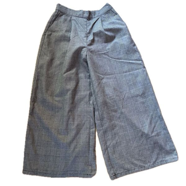 中古品 chocol raffine robe チェック柄 ガウチョパンツ Fサイズ