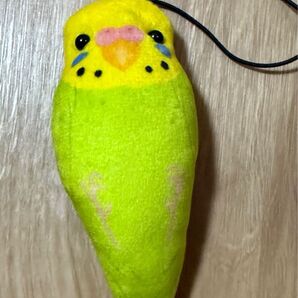 疲れた時は文鳥もみもみマスコット セキセイインコ(緑)