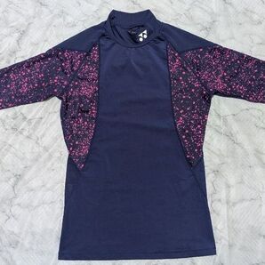 YONEX ヨネックス インナー アンダーシャツ XO ネイビー系 ハイネック 長袖