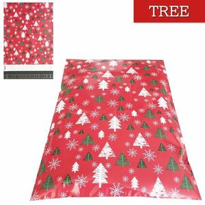 【宅配ビニール袋】A4厚手テープ付き フリマ柄 TREE（新品未使用40枚入C）