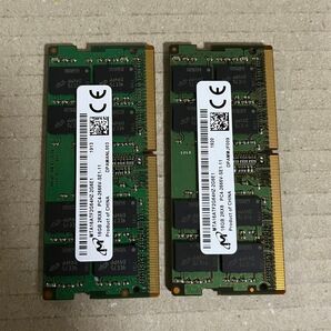 Micron PC4-2666V 16GB 2枚 32GB DDR4 21300 ノートPC用メモリ 即時支払いできる方限定特価品